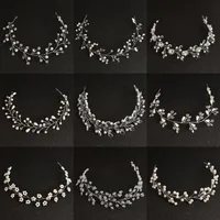 Women's Elegant Bridal Leaf Alloy Rhinestones Hair Band Flexible Chain main image 1