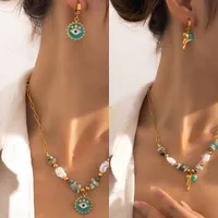 Simple Style Heart Shape Titanium Steel Plating Women's Jewelry Set main image 1