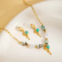 Simple Style Heart Shape Titanium Steel Plating Women's Jewelry Set main image 4