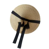 Unisex Elegant Vacation Simple Style Solid Color Big Eaves Straw Hat main image 2