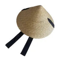 Unisex Elegant Vacation Simple Style Solid Color Big Eaves Straw Hat main image 3