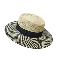 Women's Elegant Vacation Simple Style Multicolor Flat Eaves Straw Hat main image 5