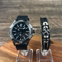 Vintage Style Solid Color Buckle Quartz sku image 6