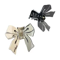 Women's Simple Style Bow Knot Acetic Acid Sheets Hair Claws main image 3