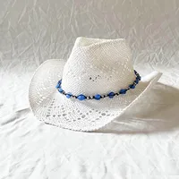 Women's Retro Solid Color Crimping Straw Hat sku image 2