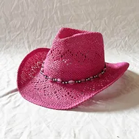 Women's Retro Solid Color Crimping Straw Hat sku image 3