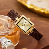 Vintage Style Solid Color Buckle Quartz main image 3