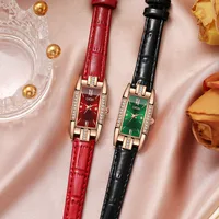 Retro Solid Color Buckle Quartz main image 1