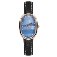 Retro Solid Color Buckle Quartz sku image 2