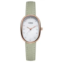 Retro Solid Color Buckle Quartz sku image 3