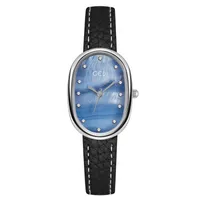 Retro Solid Color Buckle Quartz sku image 6