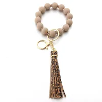 Simple Style Geometric Arylic Beaded Unisex Keychain main image 1