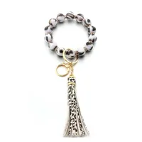 Simple Style Geometric Arylic Beaded Unisex Keychain main image 2