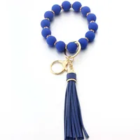Simple Style Geometric Arylic Beaded Unisex Keychain main image 4