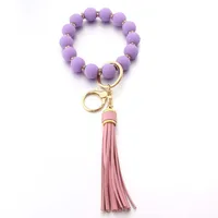 Simple Style Geometric Arylic Beaded Unisex Keychain main image 5