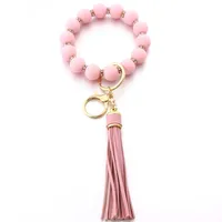 Simple Style Geometric Arylic Beaded Unisex Keychain sku image 6