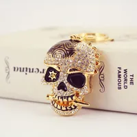 Hip-Hop Skull Zinc Alloy Painted Plating Rhinestones Unisex Keychain main image 2