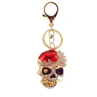 Hip-Hop Skull Zinc Alloy Painted Plating Rhinestones Unisex Keychain main image 5