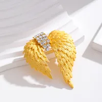 Classical Wings Zinc Alloy Inlay Rhinestones Women's Brooches main image 1