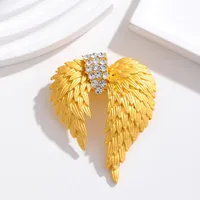 Classical Wings Zinc Alloy Inlay Rhinestones Women's Brooches main image 3