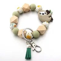 Cute Sloth Silica Gel Unisex Keychain sku image 1