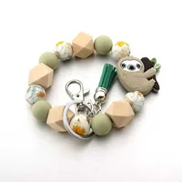 Cute Sloth Silica Gel Unisex Keychain main image 5
