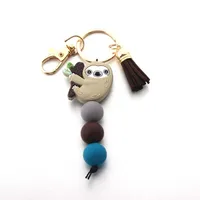 Cute Sloth Silica Gel Unisex Keychain sku image 5