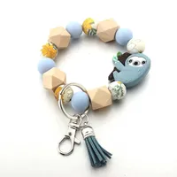Cute Sloth Silica Gel Unisex Keychain sku image 7