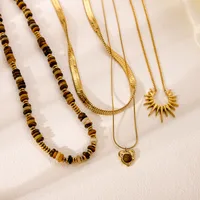 Wholesale Jewelry Simple Style Heart Shape 304 Stainless Steel 18K Gold Plated Pendant Necklace main image 4