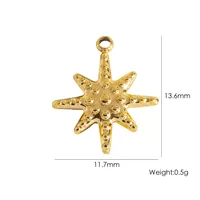 Simple Style Heart Shape Fish 304 Stainless Steel Enamel 14K Gold Plated Charms sku image 4