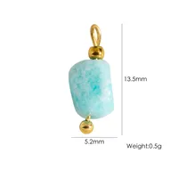 Simple Style Heart Shape Fish 304 Stainless Steel Enamel 14K Gold Plated Charms sku image 2