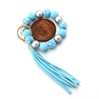 Simple Style Lips Letter Wood Tassel Unisex Keychain sku image 4