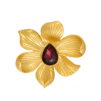 Simple Style Flower Zinc Alloy Plating Unisex Brooches main image 3