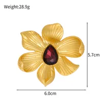 Simple Style Flower Zinc Alloy Plating Unisex Brooches main image 2