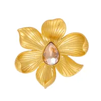 Simple Style Flower Zinc Alloy Plating Unisex Brooches sku image 1