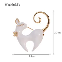 Cute Cat Zinc Alloy Plating Unisex Brooches main image 2