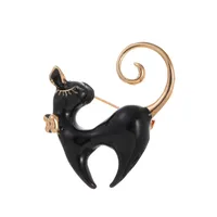 Cute Cat Zinc Alloy Plating Unisex Brooches sku image 2