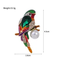 Simple Style Parrot Zinc Alloy Plating Unisex Brooches main image 2