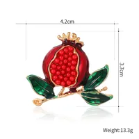 Pastoral Classic Style Pomegranate Zinc Alloy Plating Unisex Brooches main image 2