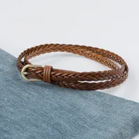 Retro Solid Color Imitation Leather Alloy Plating Women's main image 3