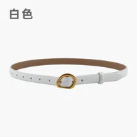 Simple Style Solid Color Two-Layer Cowhide Alloy Leather Women's sku image 2