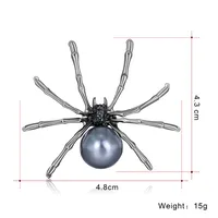 Punk Classic Style Spider Alloy Plating Women's Brooches main image 2