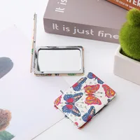 Elegant Retro Butterfly Pu Leather Glass sku image 1
