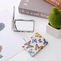 Elegant Retro Butterfly Pu Leather Glass sku image 2