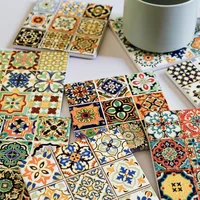Ethnic Style Flower Cork Ceramics Placemat 1 Piece main image 3