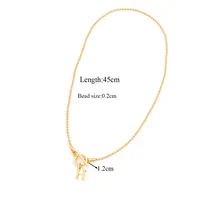 Casual Elegant Simple Style Letter 201 Stainless Steel 304 Stainless Steel Women's Pendant Necklace sku image 8