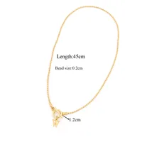 Casual Elegant Simple Style Letter 201 Stainless Steel 304 Stainless Steel Women's Pendant Necklace sku image 21