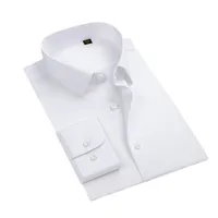 Luxury Men's Long Sleeve 200s Double - Ply Pure Cotton Wrinkle - Free Business Formal Shirt With Embroidered Logo main image 3