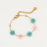 Bohemian Flower 304 Stainless Steel Women's Bracelets main image 10