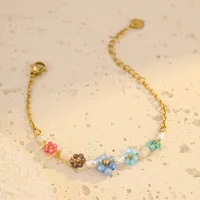 Bohemian Flower 304 Stainless Steel Women's Bracelets main image 3